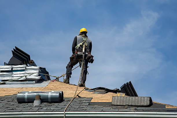 Professional Roofing technician working in Westminster, TX